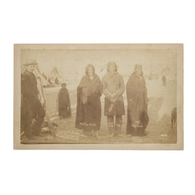 [WOUNDED KNEE] "Leaders of the Hostile Indians..." Boudoir Card