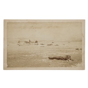 [WOUNDED KNEE] View of the Dead at Wounded Knee