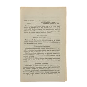 [CUSTER] 1863 Promotion List, General Orders No. 316