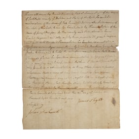 [SLAVERY] 1801 New York Slave Bill of Sale