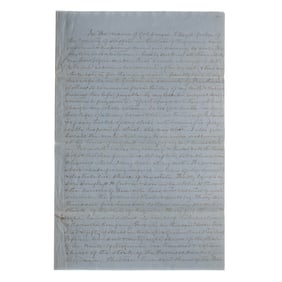 [SLAVERY] America's First Millionaire's Will,  1845