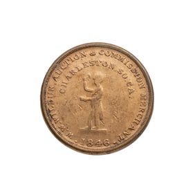[SLAVERY] W. W. Wilbur Slave Auctioneer Trade Token