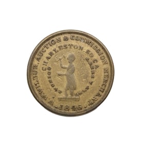 [SLAVERY] W. W. Wilbur Slave Auctioneer Trade Token