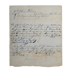 [SLAVERY] 1849 Slave Hunter's Bill