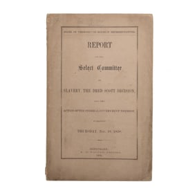 [ABOLITION] 1858 Vermont Dred Scott Pamphlet