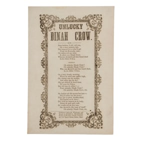 [MINSTRELSY] Seeking Emancipation, 1850s Songsheet