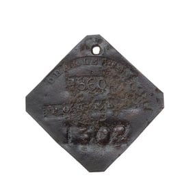 [SLAVE BADGE] 1860 "Porter" Slave Hire Badge
