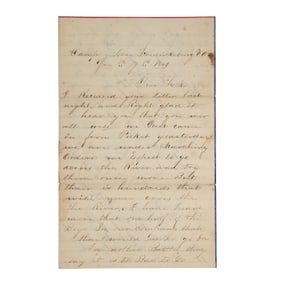 [CIVIL WAR] Soldier's Anti-Abolitionist Sentiments