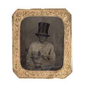 [AFRICAN AMERICANA] Boy Wearing Top Hat