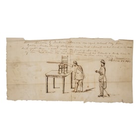 [AFRICAN AMERICANA] Sketch by Formerly Enslaved Boy, 55th USCT
