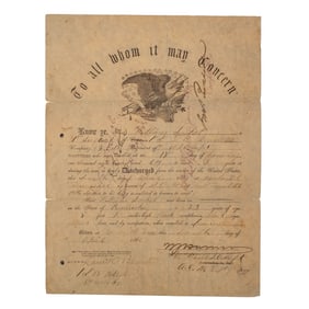 [CIVIL WAR] 15th USCT Black Soldier's Discharge