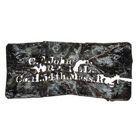 [CIVIL WAR] 54th Mass. Stencil, Pvt. Charles F. Johnson