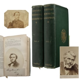 [CIVIL WAR] Robert Gould Shaw's Family Copy of "Harvard Memorial Biographies"