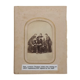 [CIVIL WAR] Gen. Lorenzo Thomas Orders the Raising of USCT Regts