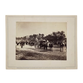 [SLAVERY] 1862 "Fugitive Negroes Fording Rappahannock"