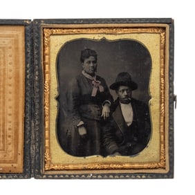 [AFRICAN AMERICANA] Early Portrait of Couple 