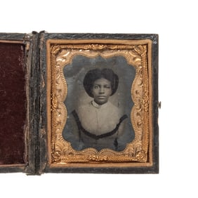 [AFRICAN AMERICANA] Early Portrait of Young Woman 