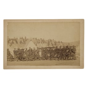 [WOUNDED KNEE] Buffalo Soldiers Troop K, 9th Cavalry Group Portrait