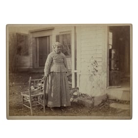 [AFRICAN AMERICANA] Elderly Black Woman Fine Boudoir Card