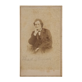 [ABOLITION] Portrait of Thaddeus Stevens in Contemplation 