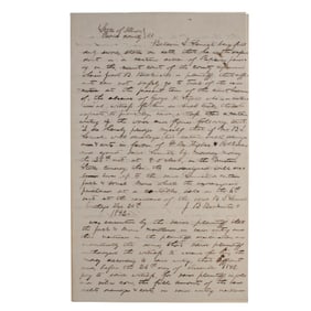 [LINCOLN] Abraham Lincoln 1844 Autograph Document