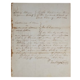 [LINCOLN] 1844 Lincoln Power of Attorney Document