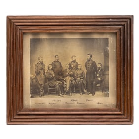 [CIVIL WAR] Sherman & His Generals, Barnard Albumen Group Portrait