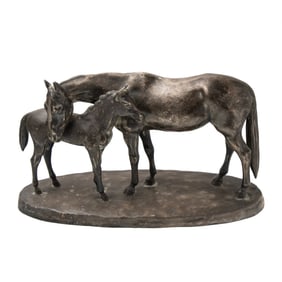 [SILVERWORK] Equestrian Sculpture