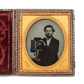 [AMBROTYPE] Rehn Portrait of a Photographer w/ Camera