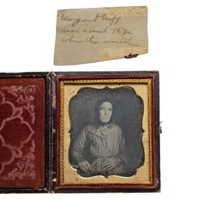 [DAGUERREOTYPE] IDed Portrait of an Elderly Woman