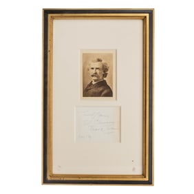 [LITERATURE] Mark Twain Cut Signature