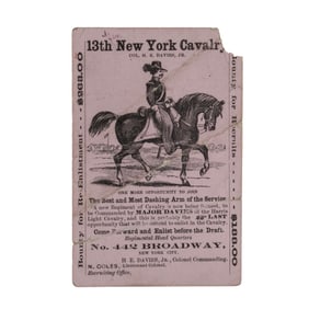 [CIVIL WAR] 13th NY Recruitment Recruitment Card