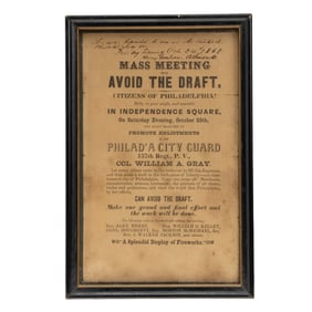 [CIVIL WAR] Draft Dodger 157th Pennsylvania Recruitment Broadside