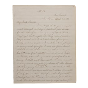[CIVIL WAR] 10 pp. Letter Re: Blockade & Lincoln's Draft