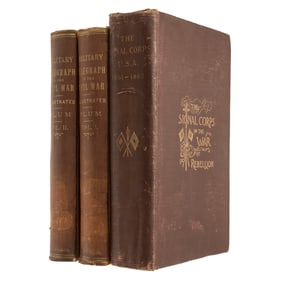 [CIVIL WAR] Signal Corps & Telegraph History First Editions