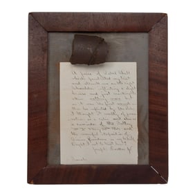[CIVIL WAR] Confederate Shell Relic w/ Soldier's Letter