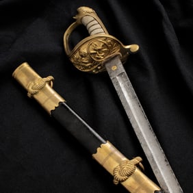 [CIVIL WAR] Identified Confederate Firmin & Sons Dolphin-Head Naval Officer's Sword