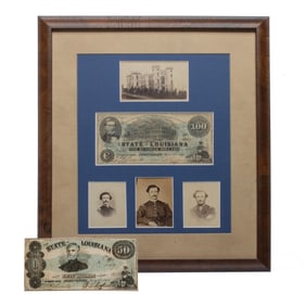 [CIVIL WAR] Lousiana State Currency & State Capitol Related Items