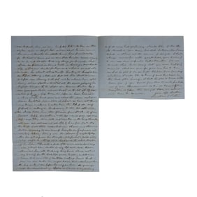 [CIVIL WAR] Injury and Financial Hardship During the War, 1863 ALS