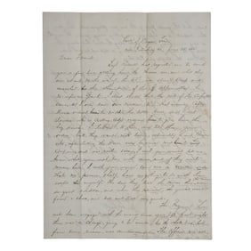 [CIVIL WAR] Shot in the Rear! 1864 Siege of Petersburg Letter