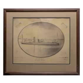 [CIVIL WAR] Torpedo Boat USS Spuyten Duyvil Albumen 