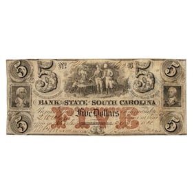 [CIVIL WAR] 1861 Early Confederate South Carolina Note