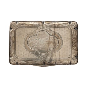 [CIVIL WAR] Mass. Adjt.-Genl. William Schouler Presentation Silver Snuff Box 