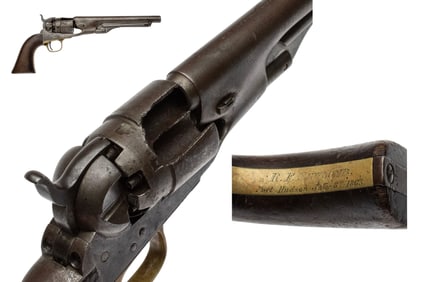 [CIVIL WAR] Inscribed Revolver w/ Blown Cylinder
