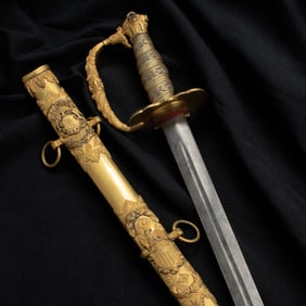 [CIVIL WAR] Genl. Nathaniel Banks High Grade Ornate Gold Presentation Sword