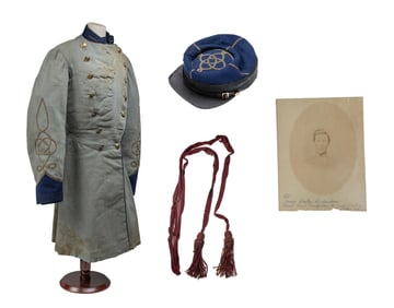 [CIVIL WAR] ID'ed 10th South Carolina Frock Coat, Kepi & More