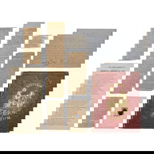 [CIVIL WAR] Braxton Bragg ALS w/ Semmes' Daughter Archive: Archive of material from Electra Louisa Semmes Colston (1843-1925), the oldest daughter of Admiral Raphael Semmes and Anne Elizabeth “Annie” Spencer Semmes. Items include 1. Autogra
