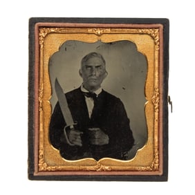 [EARLY PHOTOGRAPHY] Older Southern Man w/ Huge Bowie Knife