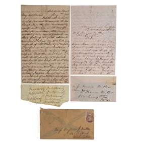 [CIVIL WAR] Letter Grouping w/ (8) Mosby Signatures