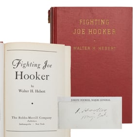 [CIVIL WAR] Genl. Joseph Hooker Signature w/ Rank in Biography